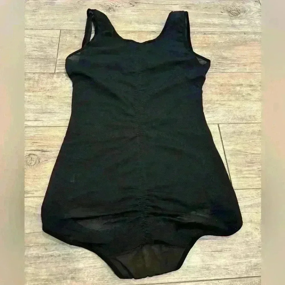 Black mesh body suit/shape wear size large - Picture 7 of 7
